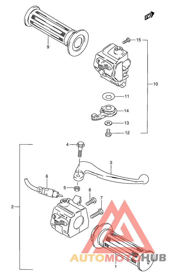 Рулевой переключатель