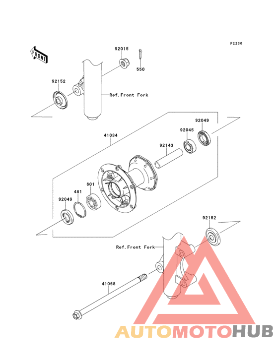 Переднее колесо
