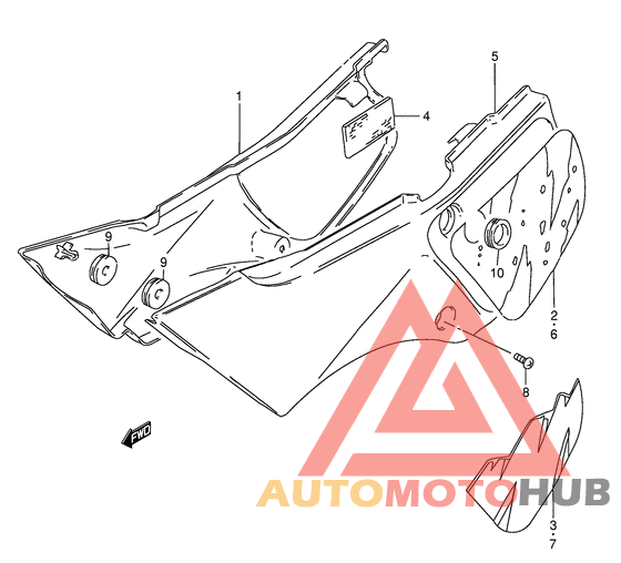 Обтекатель задний