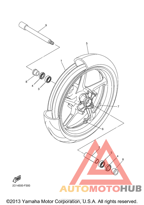 Переднее колесо