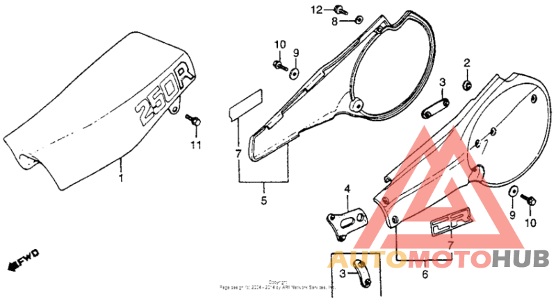 Seat + side cover 81-82