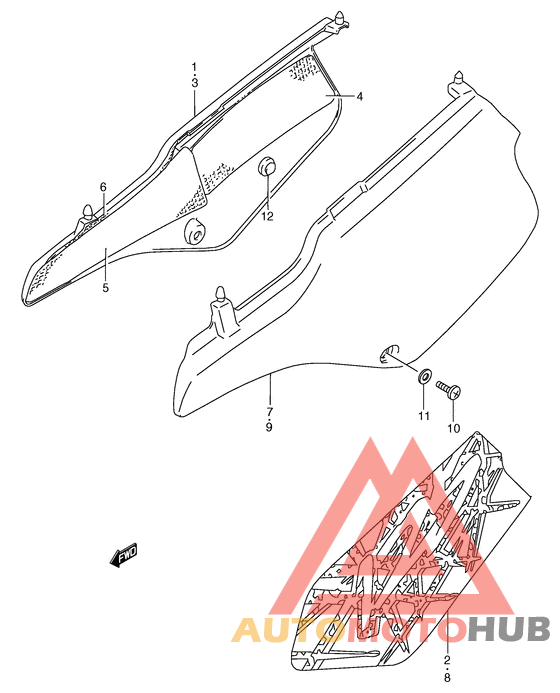 Обтекатель задний