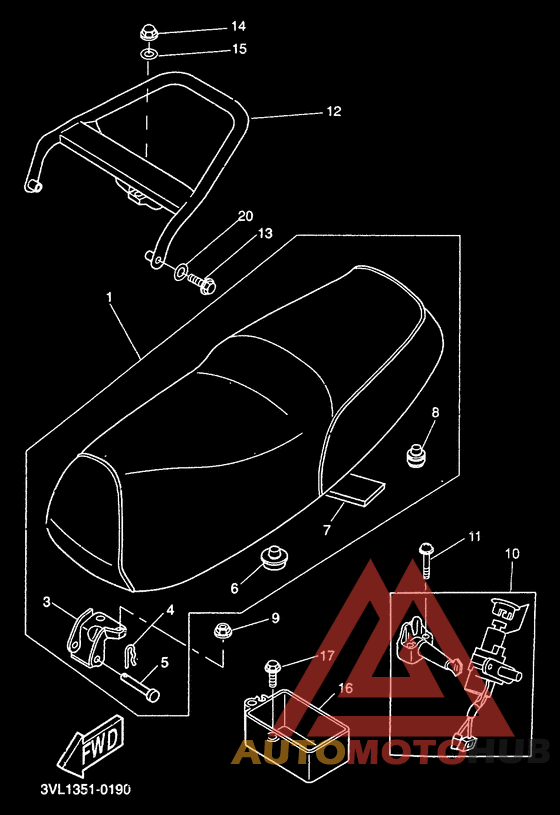 Asiento portaequipaje