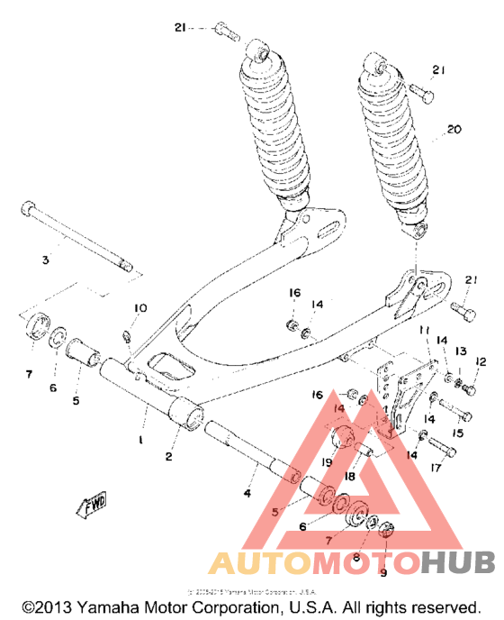Rear arm - rear cushion