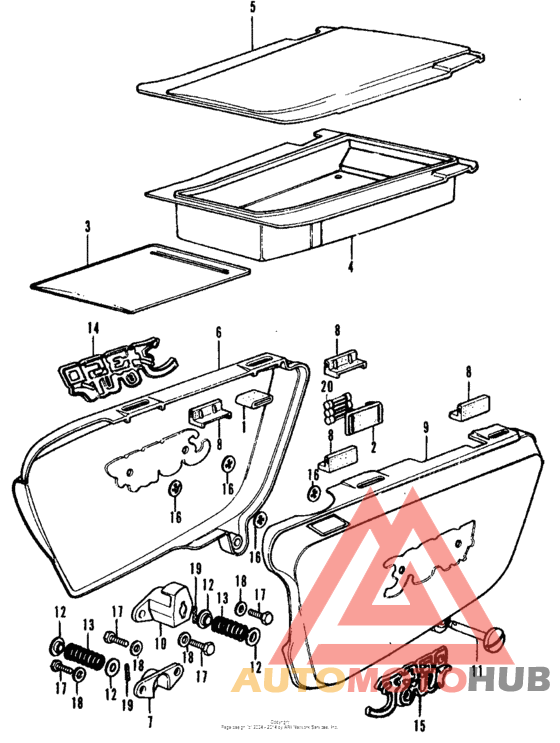 Side cover + tool tray