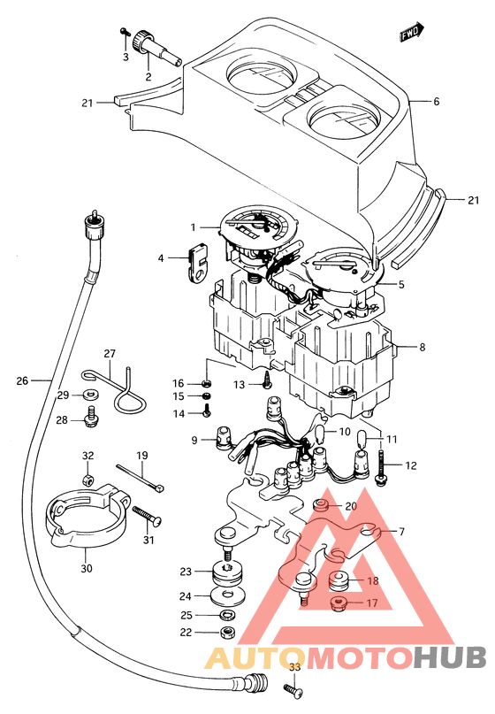 Спидометр-тахометр