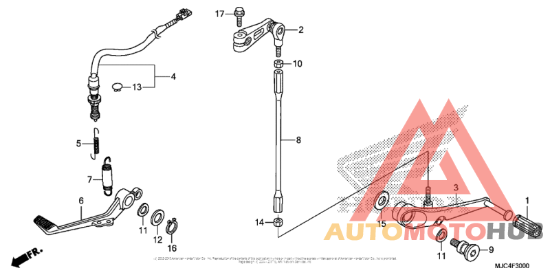 Brake Pedal + Change Pedal