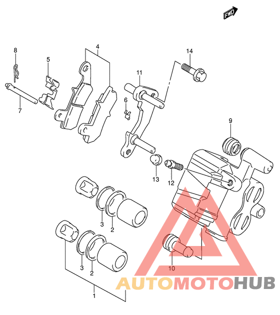 Задний суппорт