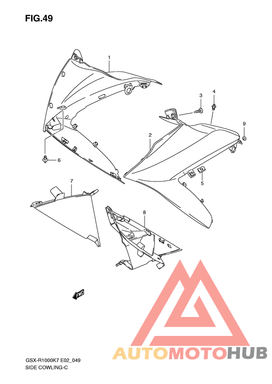 Side cowling