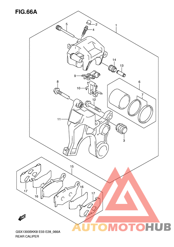 Задний суппорт