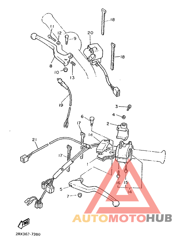 Handle switch. lever