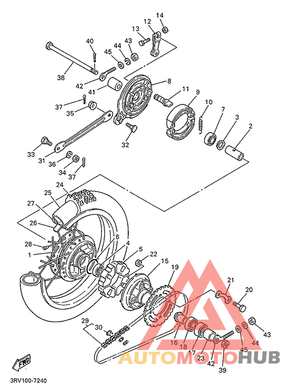 Переднее колесо