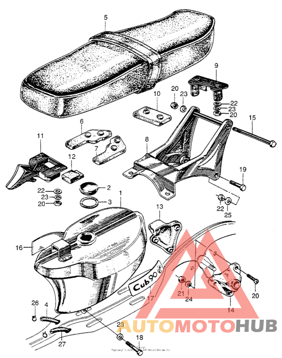 Fuel tank + seat