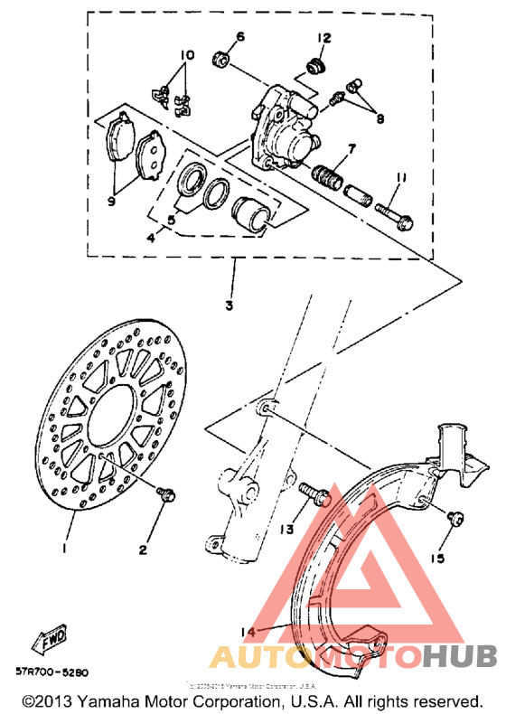 Передний суппорт