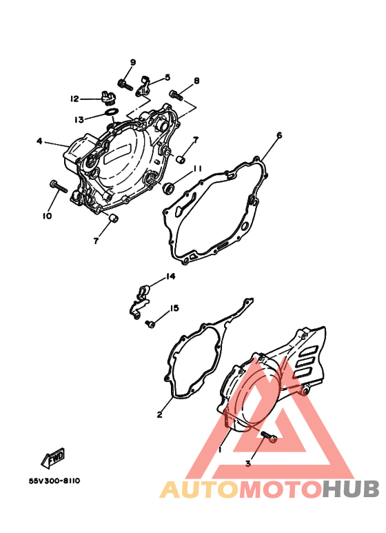 Crankcase cover ass`y  (v