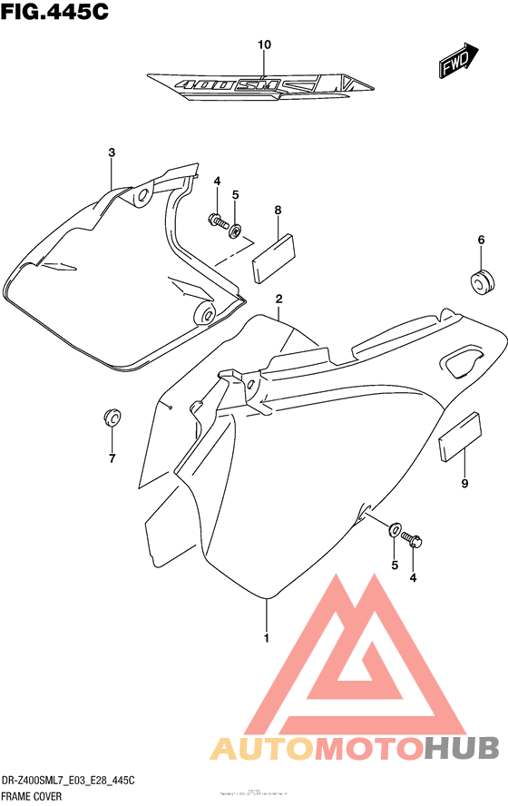 Frame Cover (Dr-Z400Sml7 E33)