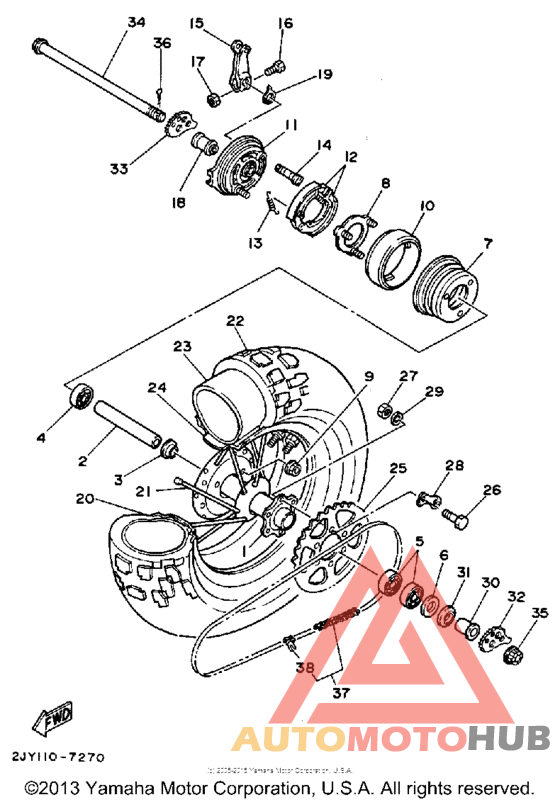 Переднее колесо