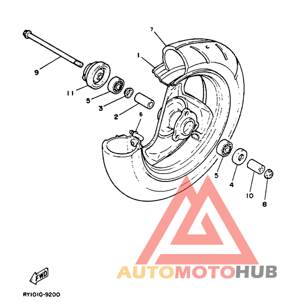Переднее колесо