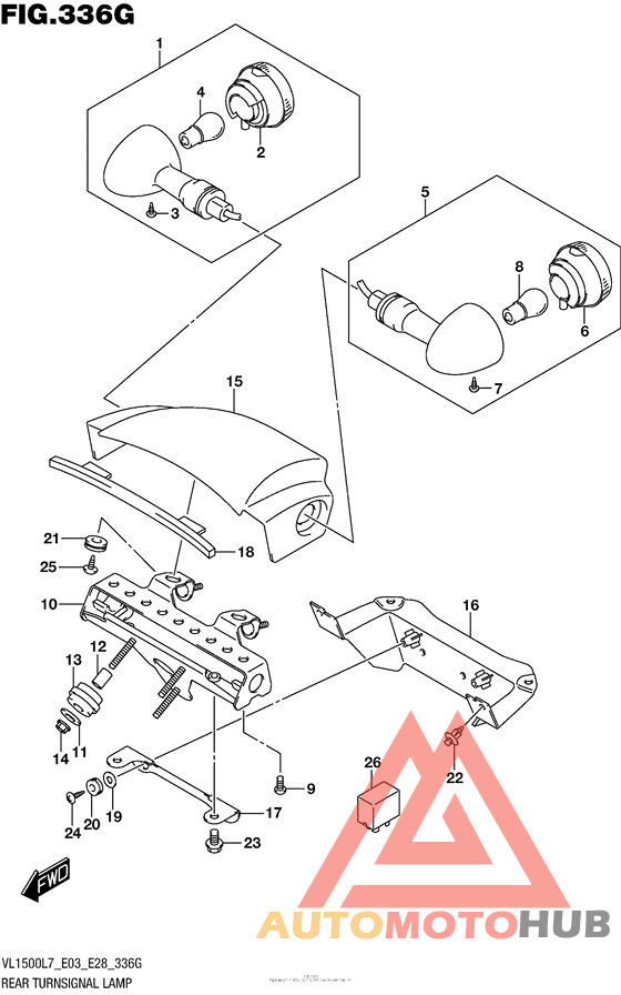 Rear Turnsignal Lamp (Vl1500Tl7 E33)