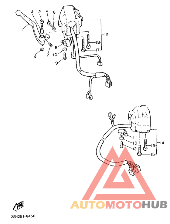 Handle switch. lever