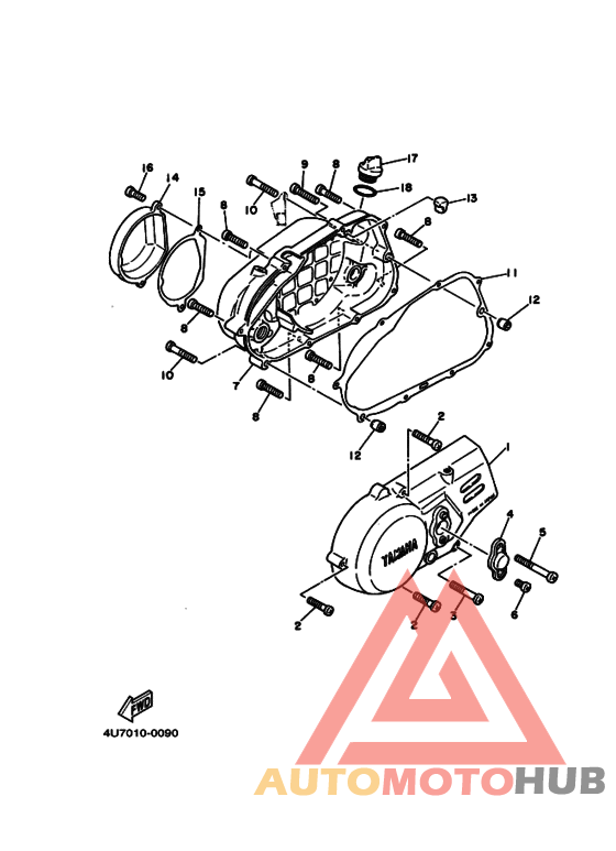 Crankcase cover ass`y  (v