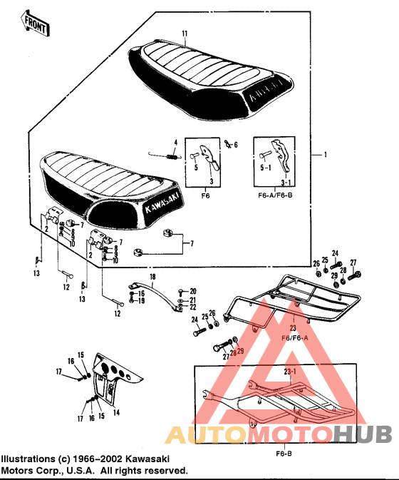 Seat/carrier/chain cover