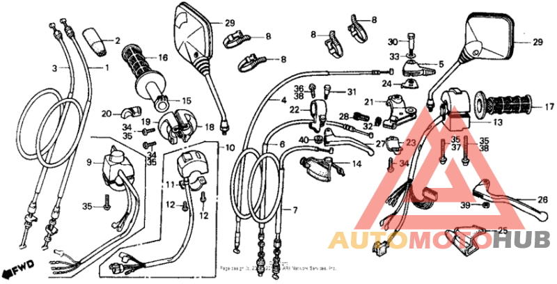 Handle switch + cable