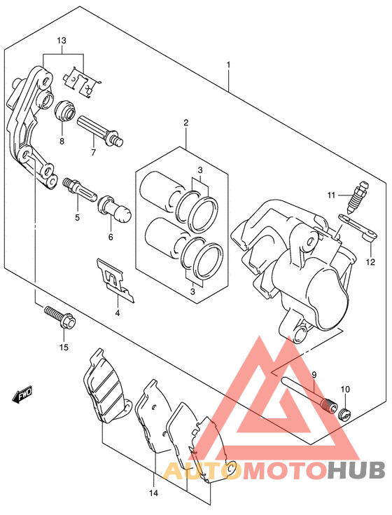 Передний суппорт