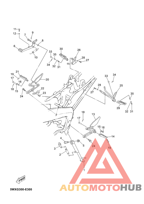 Support & repose pied