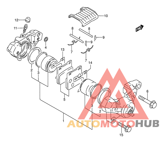 Задний суппорт