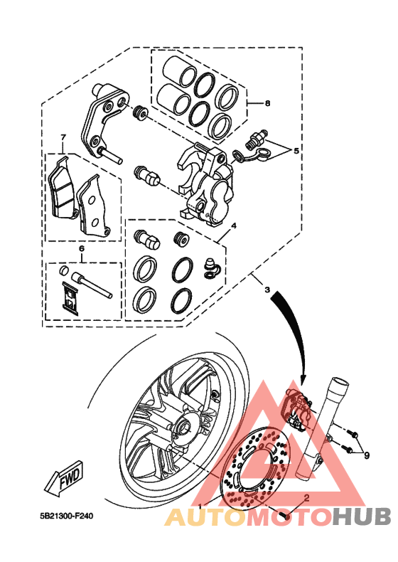 Передний суппорт