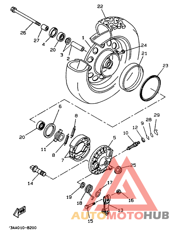 Переднее колесо