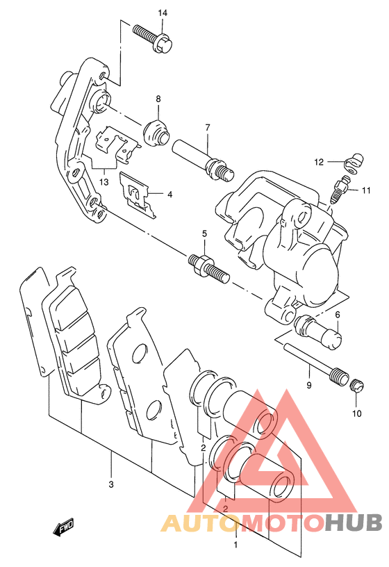Передний суппорт
