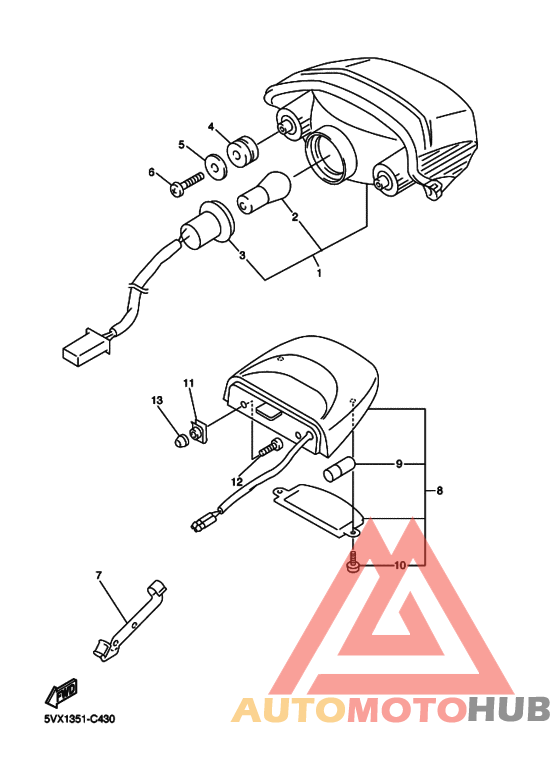 Taillight unit ass`y