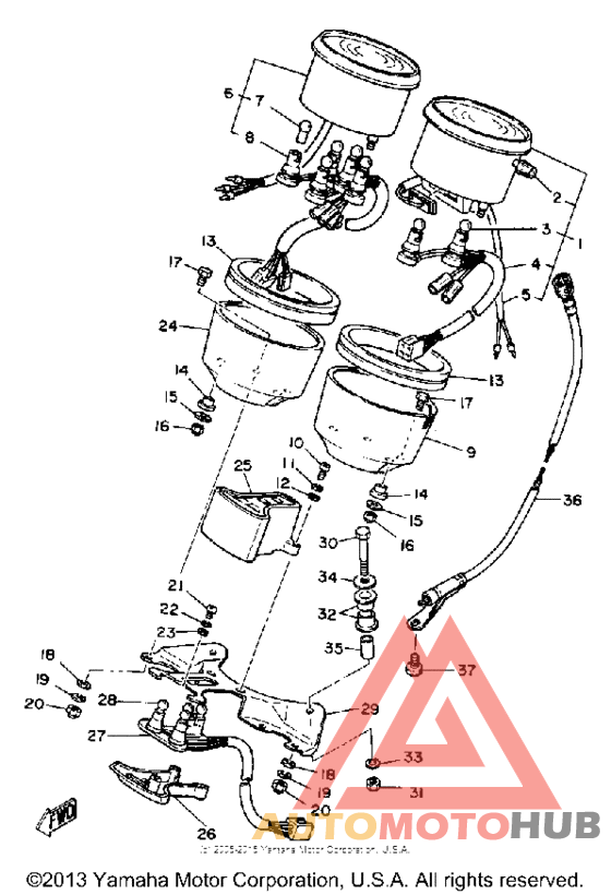Speedometer tachometer
