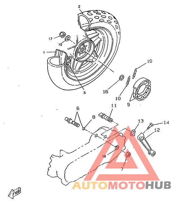 Переднее колесо