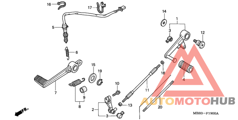Brake pedal assy