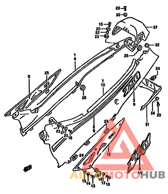 Обтекатель задний