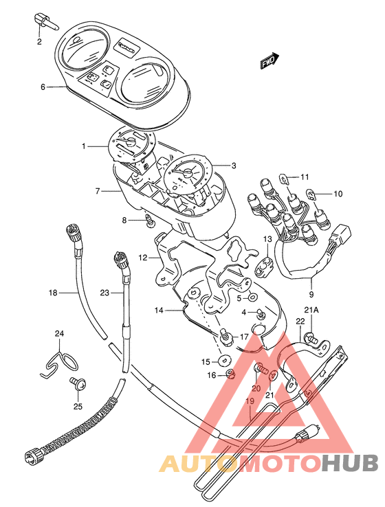 Спидометр-тахометр