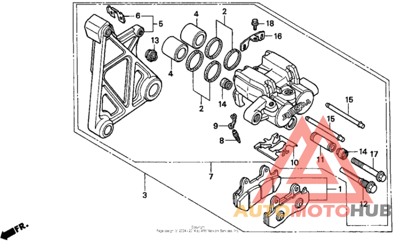 Задний суппорт