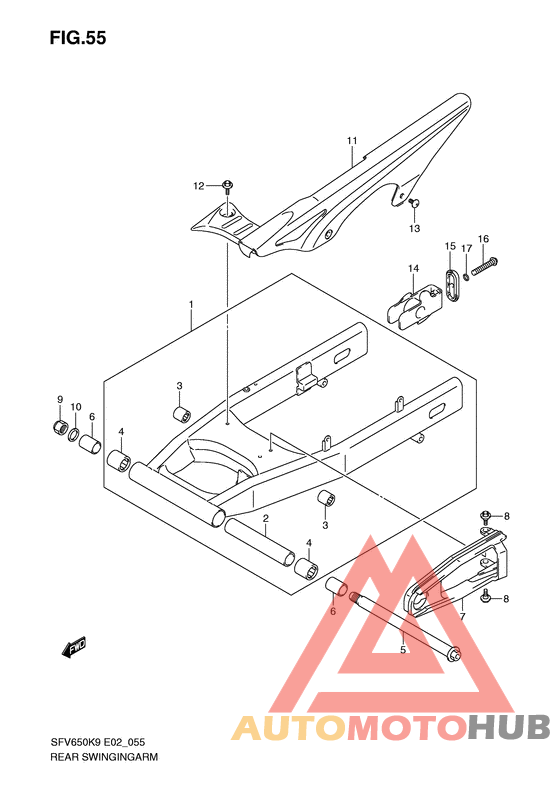Rear swingingarm