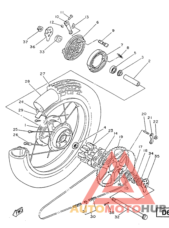 Переднее колесо