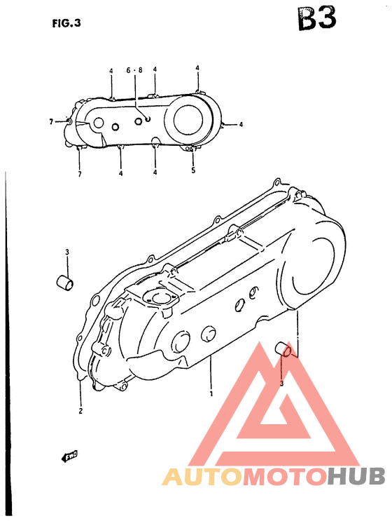 Crankcase left cover