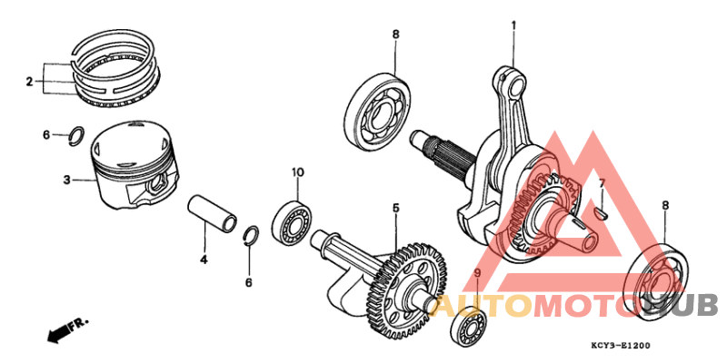 Crankshaft/piston