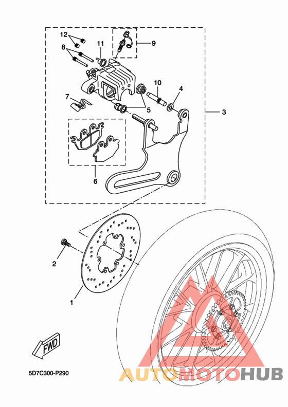 Задний суппорт