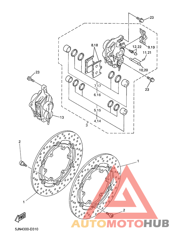 Передний суппорт