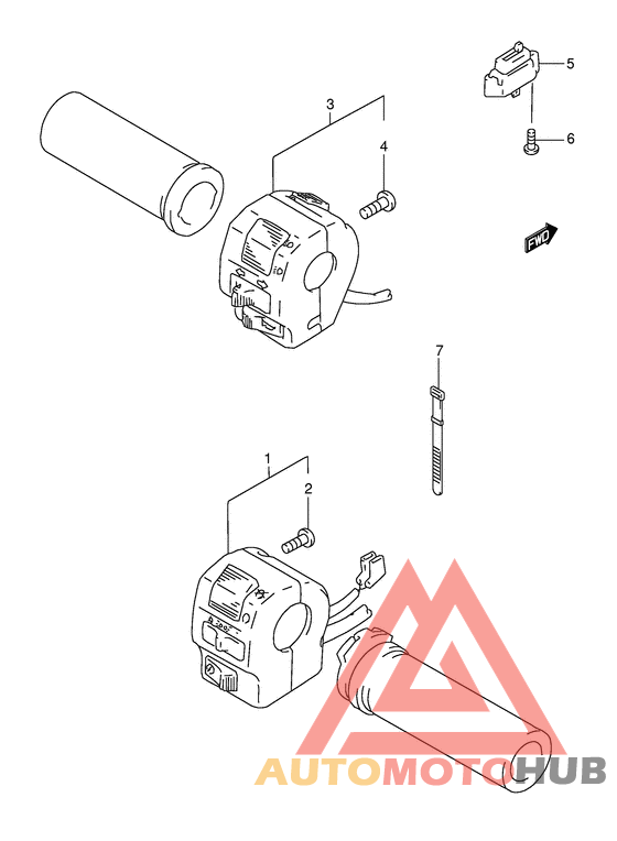 Рулевой переключатель