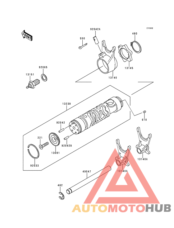 Change drum/shift fork