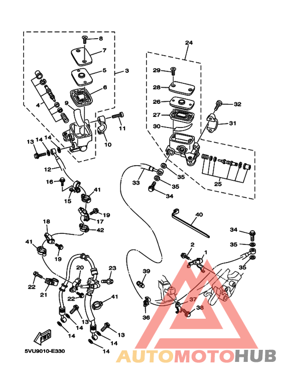 Передний тормозной цилиндр