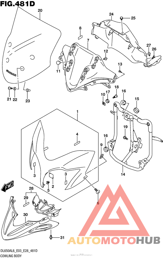Cowling Body (Dl650Xal6 E28)